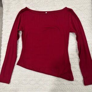Elegant Red Women's Top
